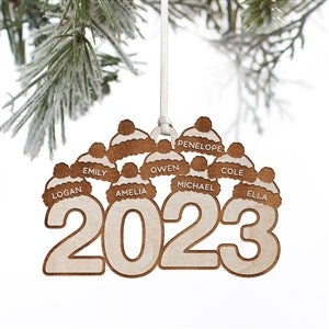 2023 Personalized Wood Ornament- Whitewash - 37227-W