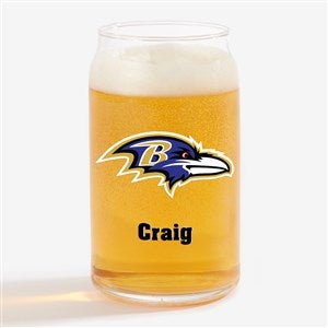 NFL Baltimore Ravens Personalized Printed 16 oz. Beer Can Glass - 37246