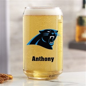 NFL Carolina Panthers Personalized Printed 16 oz. Beer Can Glass - 37248