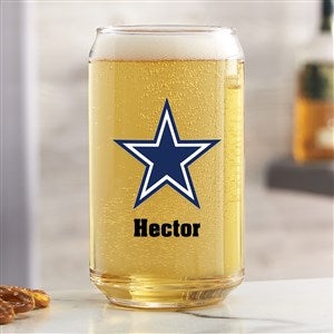 NFL Dallas Cowboys Personalized Printed 16 oz. Beer Can Glass - 37251