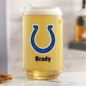 NFL Indianapolis Colts Personalized Printed 16 oz. Beer Can Glass - 37255