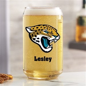 NFL Jacksonville Jaguars Personalized Printed 16 oz. Beer Can Glass - 37256