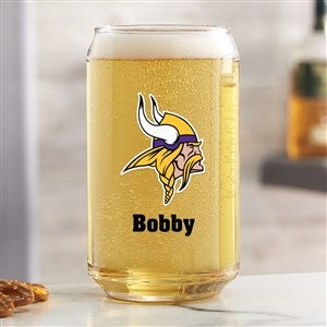 NFL Minnesota Vikings Personalized Printed 16 oz. Beer Can Glass - 37260