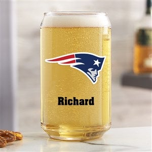 NFL New England Patriots Personalized Printed 16 oz. Beer Can Glass - 37261