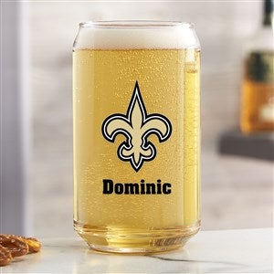 NFL New Orleans Saints Personalized Printed 16 oz. Beer Can Glass - 37262