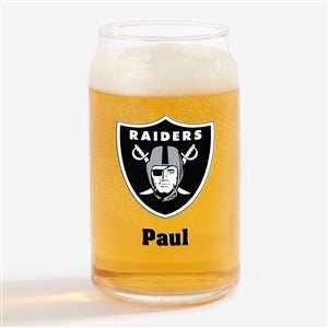 NFL Las Vegas Raiders Personalized Printed 16 oz. Beer Can Glass - 37265