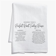 Favorite Family Recipe Personalized Flour Sack Towel - 37282