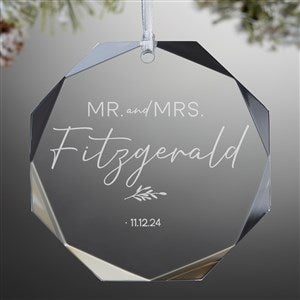 Natural Love Personalized Wedding Premium Octagon Ornament - 37355