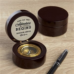Graduation Compass Personalized Navigator Compass-Mahogany - 37379-MHY