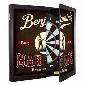 Personalized Man Cave Dartboard  Cabinet Set - 37382D