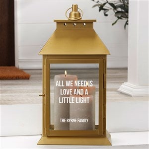 Expressions Personalized Gold Decorative Candle Lantern - 37395-G