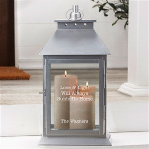Expressions Personalized Silver Decorative Candle Lantern - 37395-S