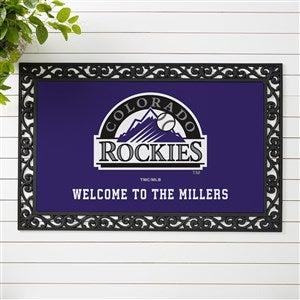 MLB Colorado Rockies Personalized Doormat- 20x35 - 37416-M