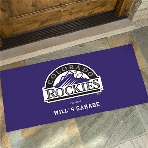MLB Colorado Rockies Personalized Oversized Doormat- 24x48 - 37416-O