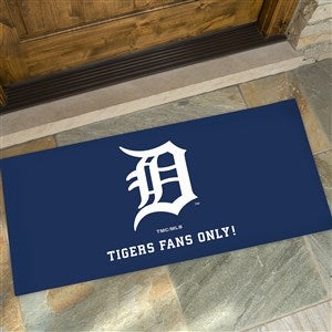 MLB Detroit Tigers Personalized Oversized Doormat- 24x48 - 37417-O
