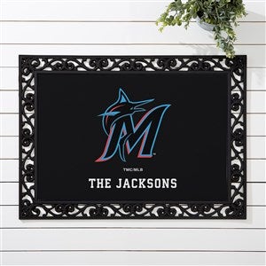 MLB Miami Marlins Personalized Doormat- 18x27 - 37421-S