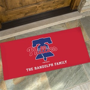 MLB Philadephia Phillies Personalized Oversized Doormat- 24x48 - 37427-O