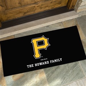 MLB Pittsburgh Pirates Personalized Oversized Doormat- 24x48 - 37428-O