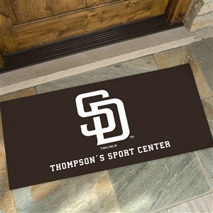 MLB San Diego Padres Personalized Oversized Doormat- 24x48 - 37429-O