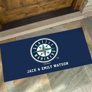 MLB Seattle Mariners Personalized Oversized Doormat- 24x48 - 37431-O