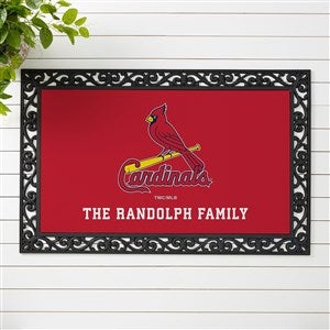 MLB St. Louis Cardinals Personalized Doormat- 20x35 - 37432-M