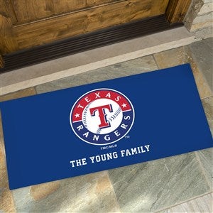 MLB Texas Rangers Personalized Oversized Doormat- 24x48 - 37434-O