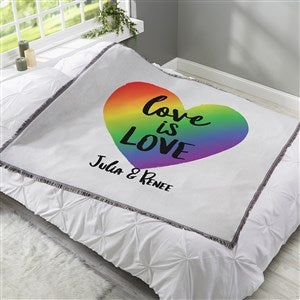 Love Is Love Personalized 56x60 Woven Throw - 37446-A