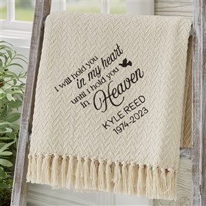 I Will Hold You In My Heart Embroidered Afghan - 37460