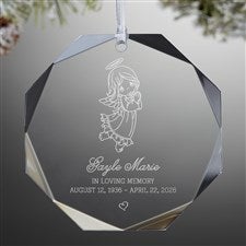 Precious Moments® Memorial Premium Engraved Ornament - 37484