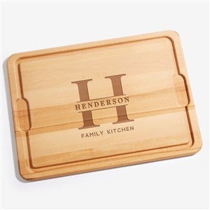 Lavish Last Name Personalized Maple Cutting Board - 15x21 - 37515-XL