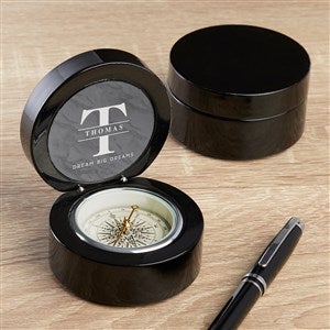Lavish Last Name Personalized Navigator Compass-Black - 37519-BLK