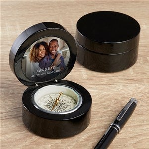 Photo & Text Personalized Navigator Compass-Black - 37520-BLK