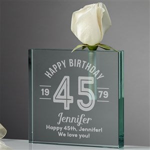 Modern Birthday Personalized Bud Vase - 37530