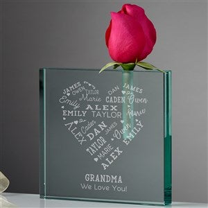 Close to Her Heart Personalized Bud Vase - 37532