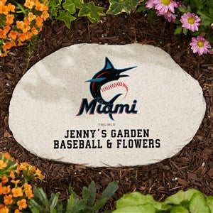 MLB Miami Marlins Personalized Round Garden Stone - 37539