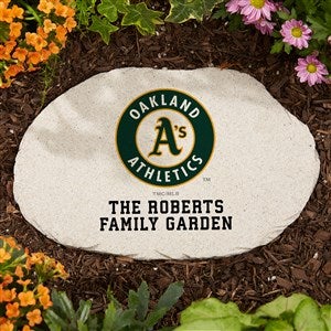 MLB Oakland Athletics Personalized Round Garden Stone - 37544