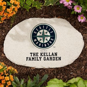 MLB Seattle Mariners Personalized Round Garden Stone - 37549