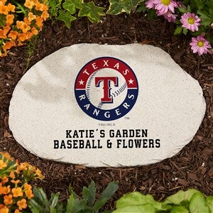 MLB Texas Rangers Personalized Round Garden Stone - 37552