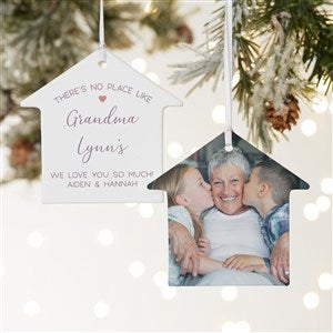 No Place Like Personalized Grandparents House Ornament- 3.75" Matte - 2 Sided - 37569-2L