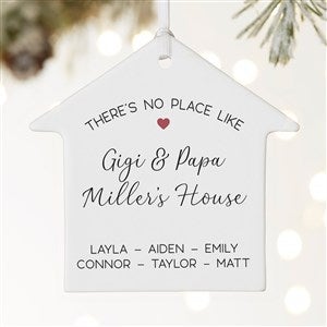 No Place Like Personalized Grandparents House Ornament- 3.75 Matte - 1 Sided - 37569-1L