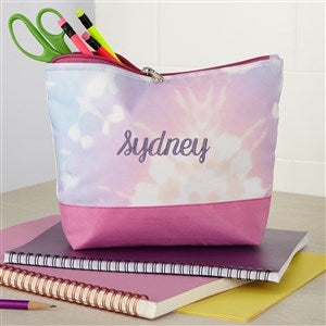 Tie Dye Embroidered Pencil Case - 37575