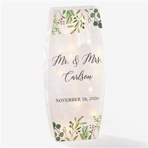 Laurels of Love Personalized Wedding Frosted Shelf Décor- Large - 37584-L