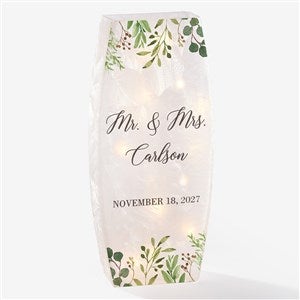 Laurels of Love Personalized Wedding Frosted Shelf Décor- Large - 37584-L