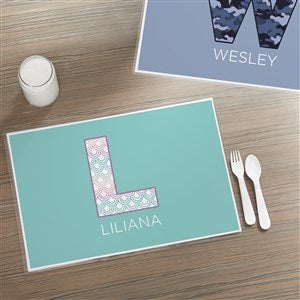 Pop Pattern Personalized Laminated Placemat - 37606