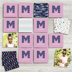 Pop Pattern Personalized Photo Memory Game - 37607