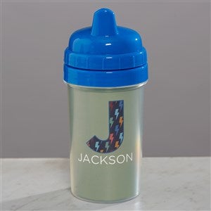 Pop Pattern Personalized 10 oz. Sippy Cup- Blue - 37609-B
