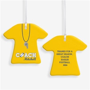 Coach Personalized T-Shirt Ornament - 37618-2