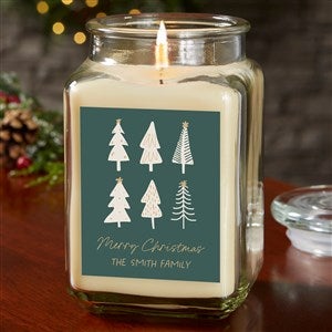 Christmas Aspen Personalized 18 oz. Vanilla Candle Jar - 37655-18VB