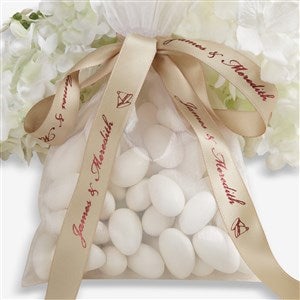 Personalized Wedding Satin Favor Ribbon 5/8quot; - 37661D