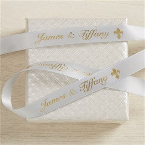 Personalized Anniversary Satin Gift Ribbon 5/8" - 37662D